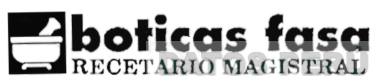 BOTICAS FASA RECETARIO MAGISTRAL