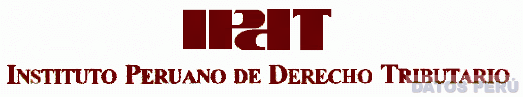 IPDT INSTITUTO PERUANO DE DERECHO TRIBUTARIO
