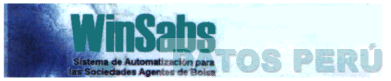 WINSABS SISTEMA DE AUTOMATIZACION PARA LAS SOCIEDADES AGENTES DE BOLSA