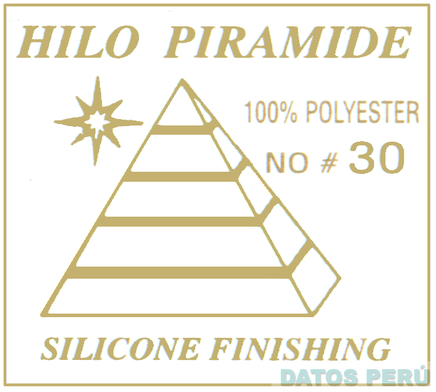 HILO PIRAMIDE 100% POLYESTER Nº 30 SILICONE FINISHING