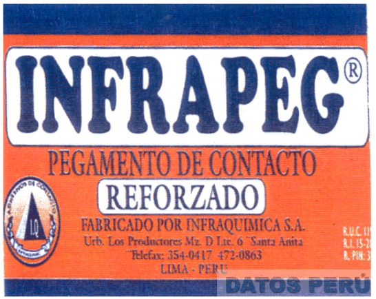 INFRAPEG PEGAMENTO DE CONTACTO REFORZADO I Q