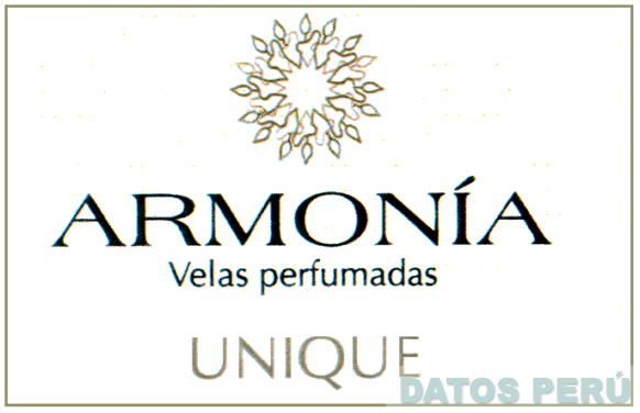 ARMONIA VELAS PERFUMADAS UNIQUE