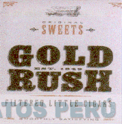 GOLD RUSH EST. 1849 ORIGINAL SWEETS FILTERED LITTLE CIGARS SMOOTHLY SATISFYING