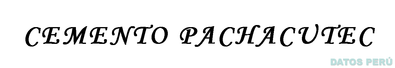 CEMENTO PACHACUTEC