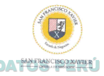 SAN FRANCISCO XAVIER ESCUELA DE NEGOCIOS