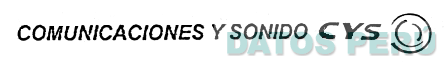 COMUNICACIONES Y SONIDO CYS