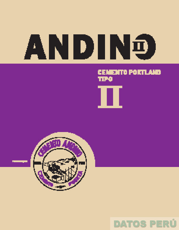 ANDINO II CEMENTO ANDINO CEMENTO FUERZA TARMA PERU