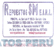 REPUESTOS SM E.I.R.L. WWW.REPUESTOSSM.COM