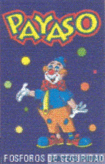 PAYASO FOSFOROS DE SEGURIDAD