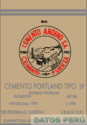 CEMENTO ANDINO S.A. TARMA PERU CEMENTO FUERZA