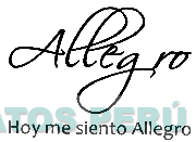 ALLEGRO HOY ME SIENTO ALLEGRO