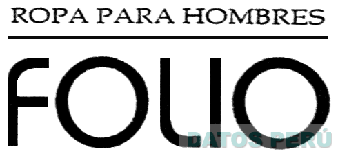 ROPA PARA HOMBRES FOLIO