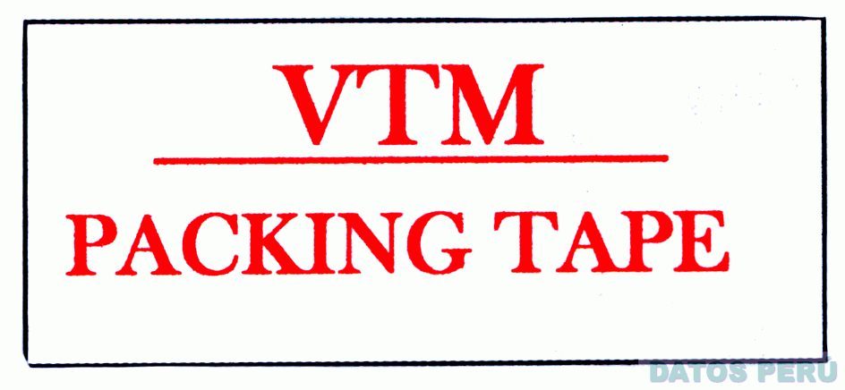 VTM PACKING TAPE