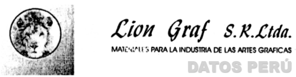 LION GRAF S.R.LTDA. MATERIALES PARA LA INDUSTRIA DE LAS ARTES GRAFICAS
