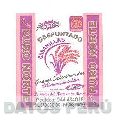 ARROZ PURO NORTE DESPUNTADO CABANILLAS GRANOS SELECCIONADOS