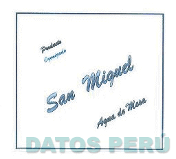 PRODUCTO OZONIZADO SAN MIGUEL AGUA DE MESA