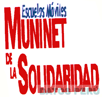 ESCUELAS MÓVILES MUNINET DE LA SOLIDARIDAD