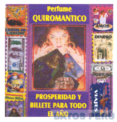PERFUME QUIROMANTICO PROSPERIDAD Y BILLETE PARA TODO EL AÑO