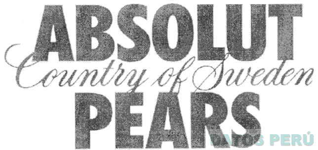 ABSOLUT COUNTRY OF SWEDEN PEARS