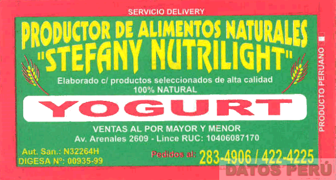 STEFANY NUTRILIGHT YOGURT