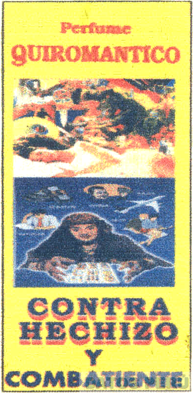 PERFUME QUIROMANTICO CONTRA HECHIZO Y COMBATIENTE