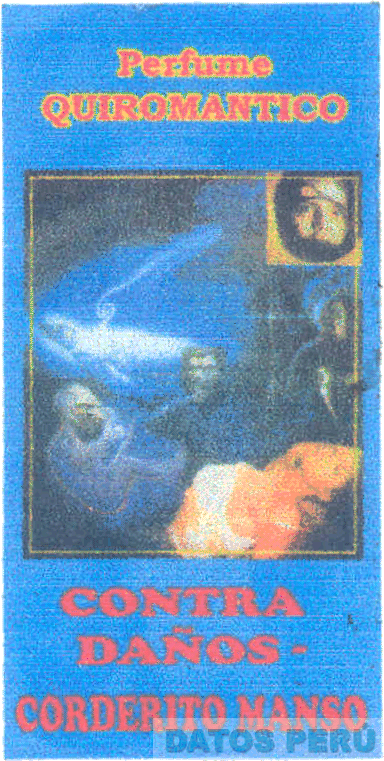 PERFUME QUIROMANTICO CONTRA DAÑOS - CORDERITO MANSO