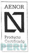 AENOR N PRODUCTO CERTIFICADO