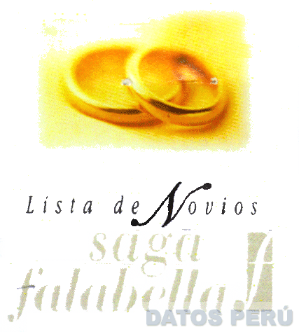 LISTA DE NOVIOS SAGA FALABELLA