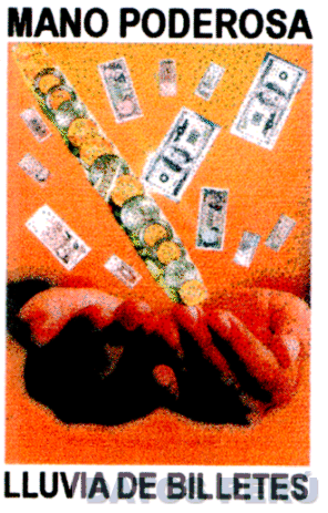 MANO PODEROSA LLUVIA DE BILLETES