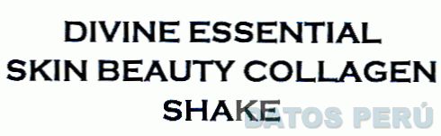 DIVINE ESSENTIAL SKIN BEAUTY COLLAGEN SHAKE