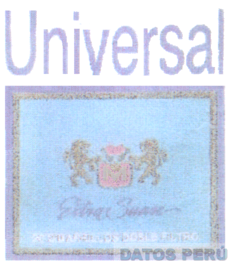 UNIVERSAL EXTRA SUAVE CIGARRILLOS DOBLE FILTRO