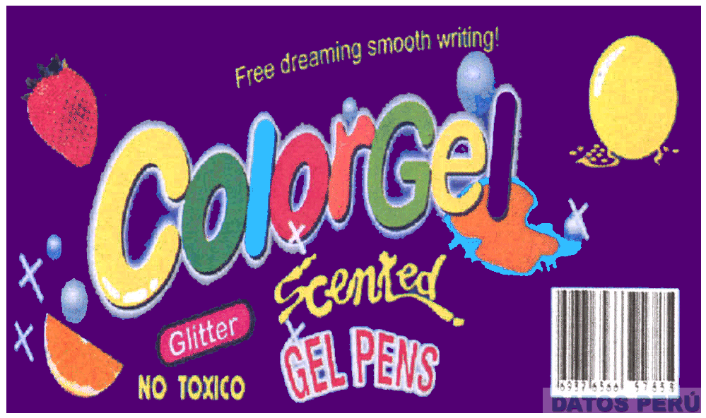 COLORGEL SCENTED GEL PENS FREE DREAMING SMOOTH WRITING!