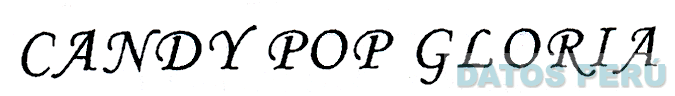 CANDY POP GLORIA
