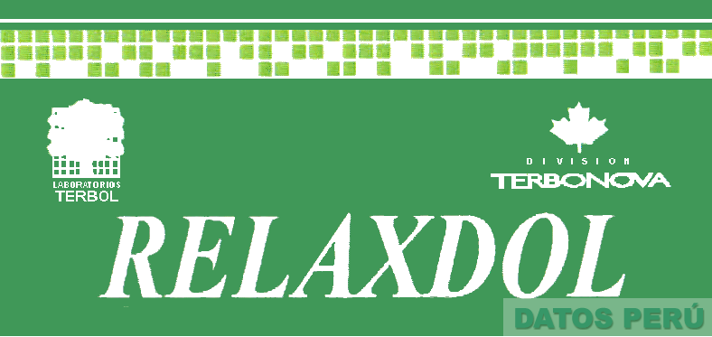 RELAXDOL LABORATORIOS TERBOL DIVISION TERBONOVA