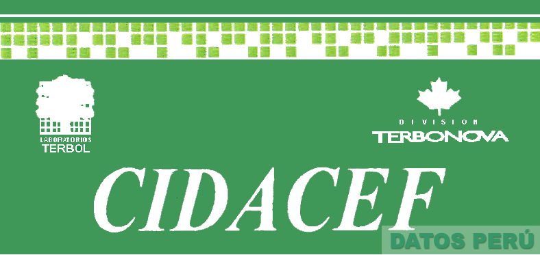CIDACEF LABORATORIOS TERBOL DIVISION TERBONOVA