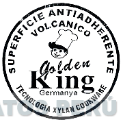 SUPERFICIE ANTIADHERENTE VOLCANICO GOLDEN KING GERMANYA TECNOLOGIA XYLAN COOKWARE