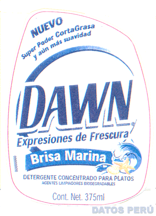 DAWN EXPRESIONES DE FRESCURA BRISA MARINA