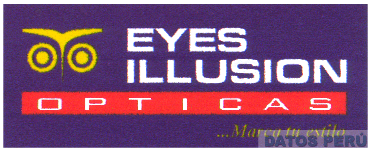 EYES ILLUSION OPTICAS... MARCA TU ESTILO