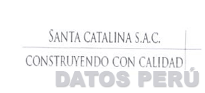 SANTA CATALINA S.A.C. CONSTRUYENDO CON CALIDAD