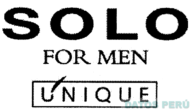 SOLO FOR MEN UNIQUE