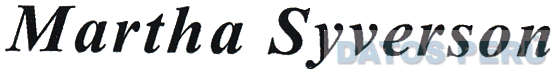 MARTHA SYVERSON
