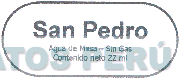 SAN PEDRO AGUA DE MESA - SIN GAS