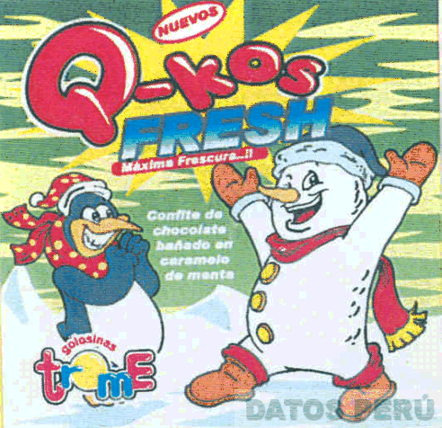 Q-KOS FRESH MAXIMA FRESCURA...!! GOLOSINAS TROME