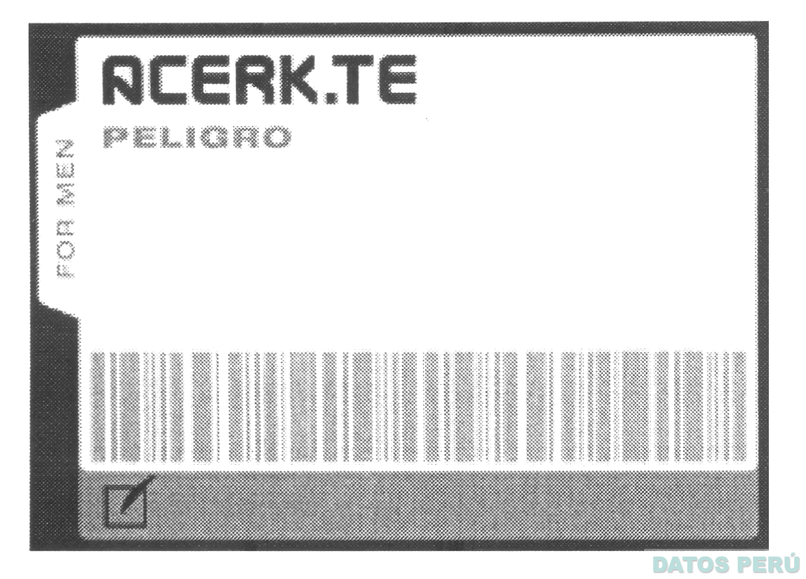 ACERK.TE PELIGRO FOR MEN