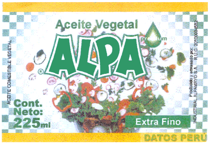 ALPA ACEITE VEGETAL EXTRA FINO