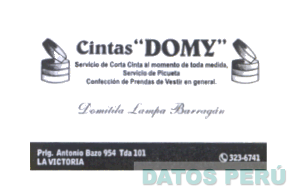 CINTAS DOMY