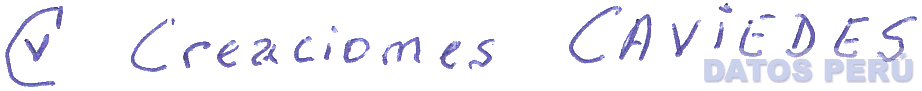 CV CREACIONES CAVIEDES