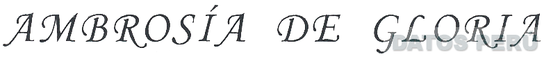 AMBROSÍA DE GLORIA