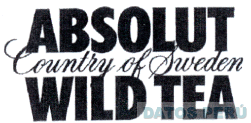 ABSOLUT COUNTRY OF SWEDEN WILD TEA