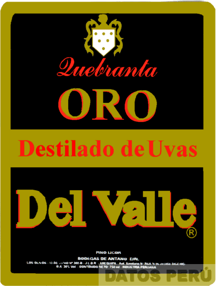 ORO DESTILADO DE UVAS DEL VALLE